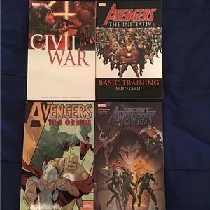 4 marvel trade paperbacks